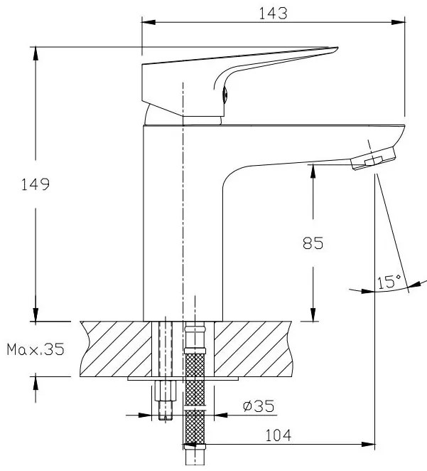 Кран за тоалетна KLS Lux