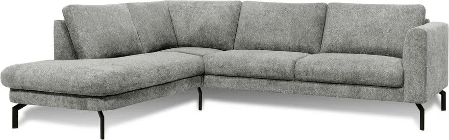 Светлосив ъглов диван (ляв ъгъл) Gomero – Scandic