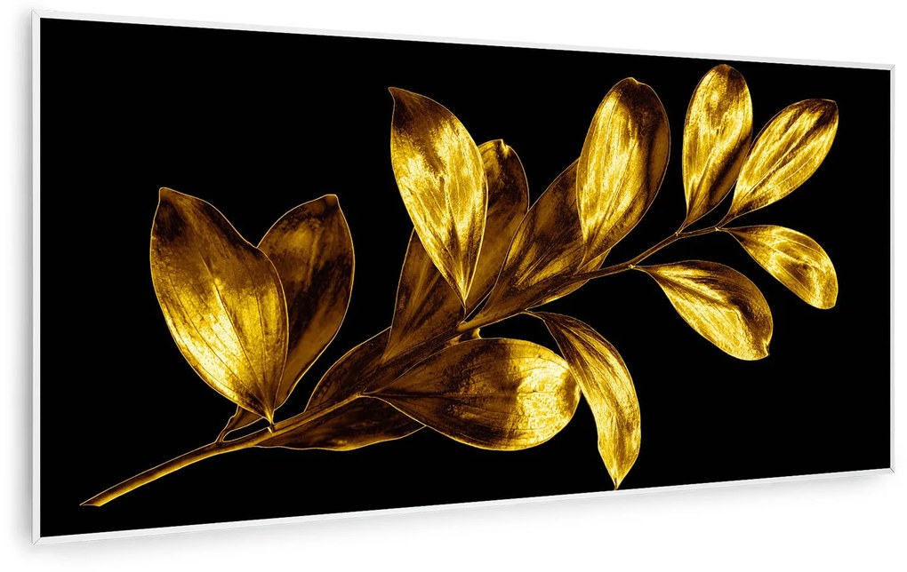 Klarstein Wonderwall Air Art Smart, инфрачервен отоплител, златно листо, 120 х 60 см, 700 W