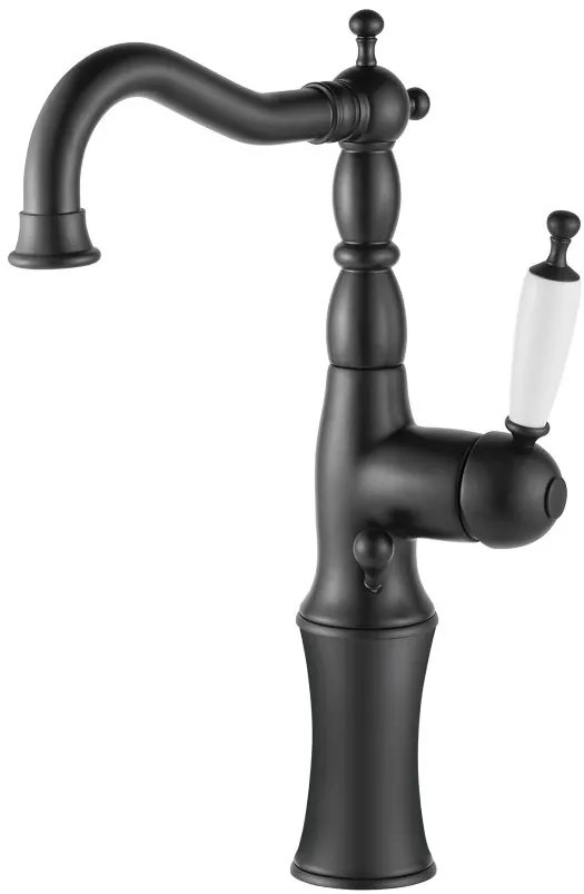 Кран за мивка Bugnatese Oxford висок-Черен - Mat