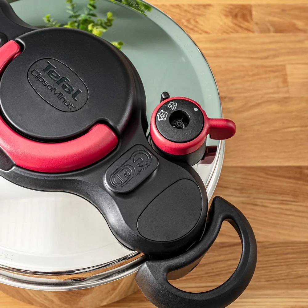 Тенджера под налягане от неръждаема стомана 6 l Clipso Minut Easy P4620768 – Tefal