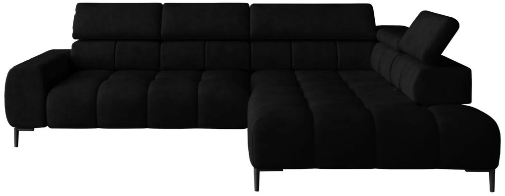 Ъглов диван Pallase-Right-Black