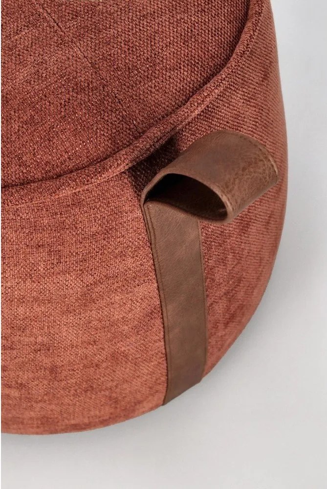 Теракотена шенилова табуретка Anila – Bizzotto