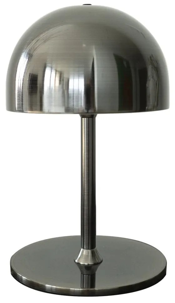 Тъмносива LED настолна лампа с дистанционно управление с метален абажур (височина 22 cm) Tim – Sirius