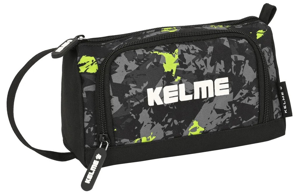 Ученически Комплект с Аксесоари Kelme Jungle Черен Сив Верде Лимон (20 x 11 x 8.5 cm) (32 Части)
