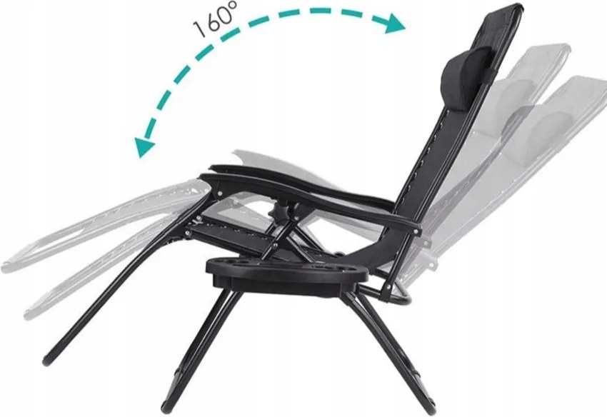 Комплект от 2 градински стола с маса - бежов