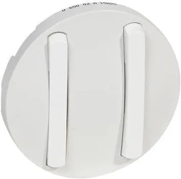 Legrand Лицев панел за сериен ключ Slim цвят бял Celiane  - 065002