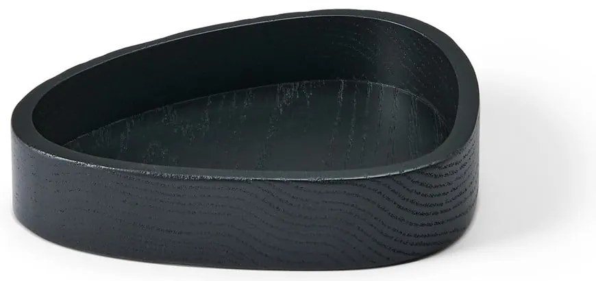 Черна декоративна дървена кутия за съхранение 14x12,5x3 cm Curve S – LIND DNA