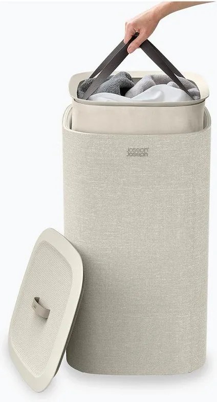 Бежов текстилен кош за пране 60 l Tota One – Joseph Joseph