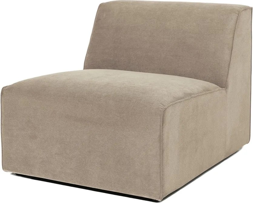 Бежов велурен модул на дивана (централна част) Sting - Scandic