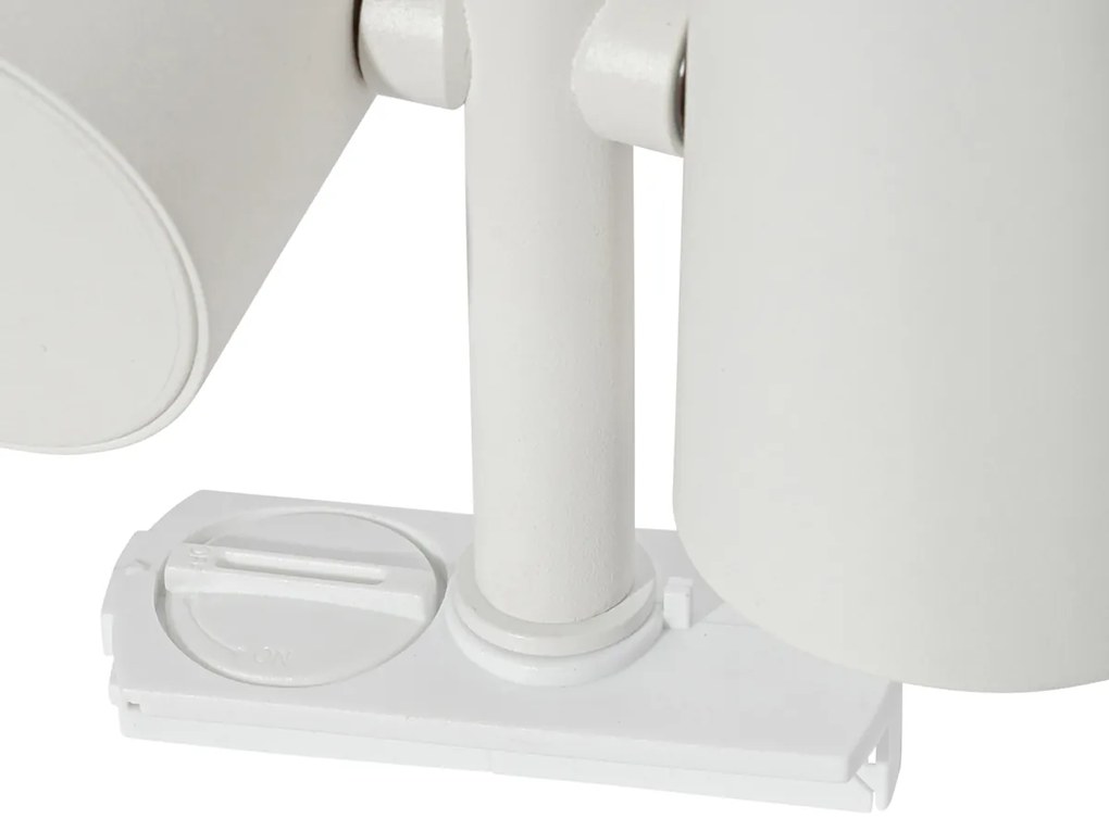 Модерна 1-фазна релсова лампа бяла 2-светлина - Iconic Scopio