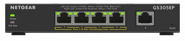 Суич Netgear GS305EP-100PES RJ-45