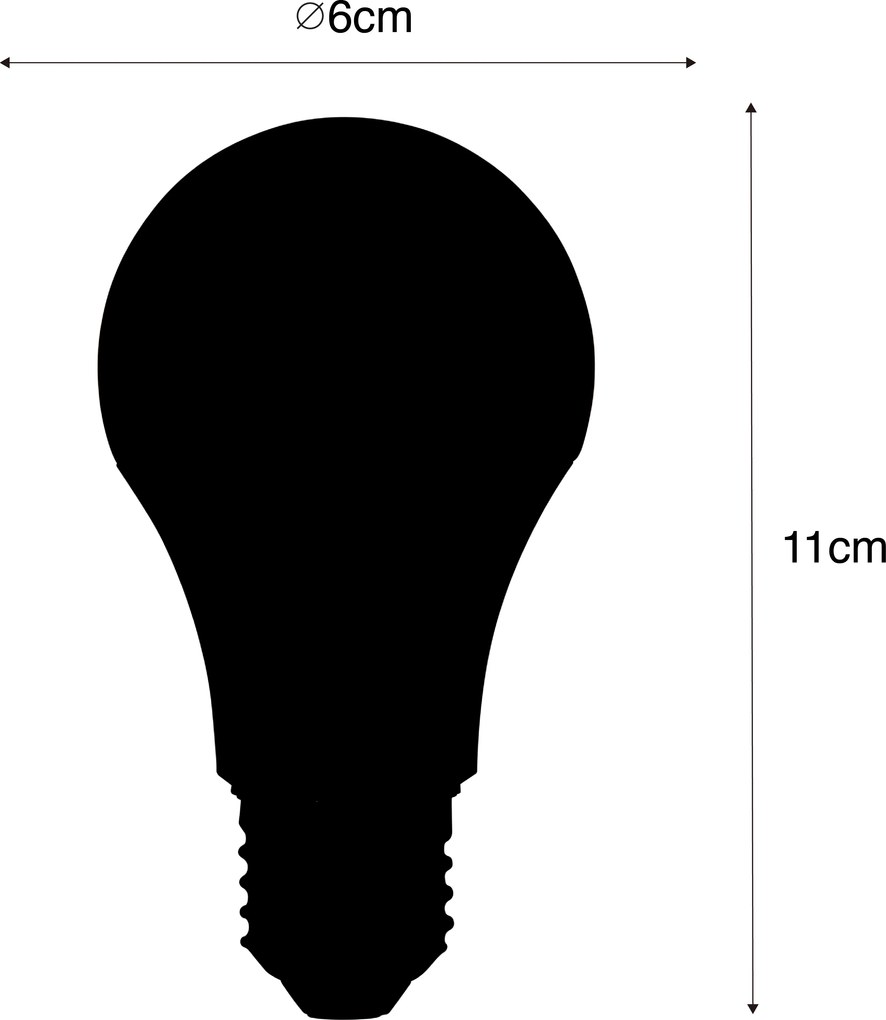 Комплект от 3 интелигентни LED крушки E27 A60 матови RGBW 8.5W 806lm 2700K