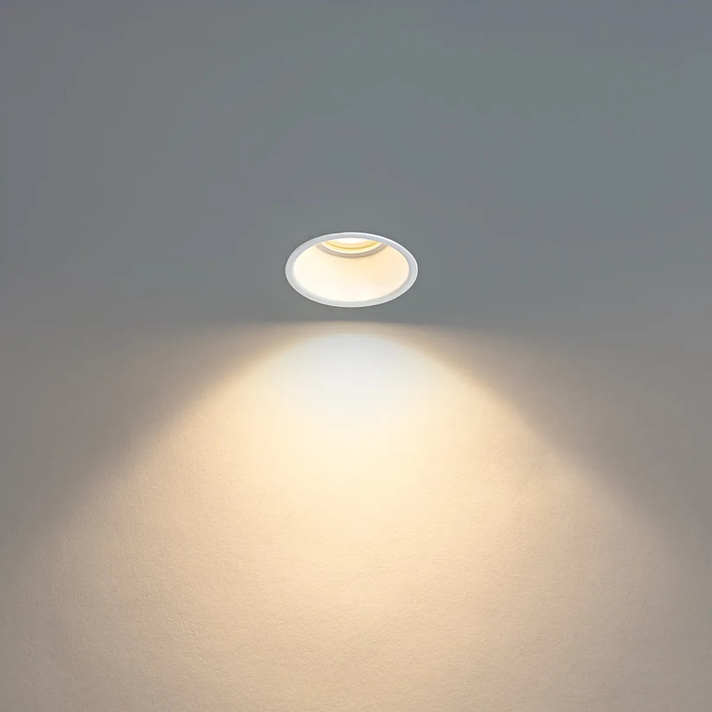 Комплект от 6 вградени прожектора бели GU10 50mm IP44 - Dept