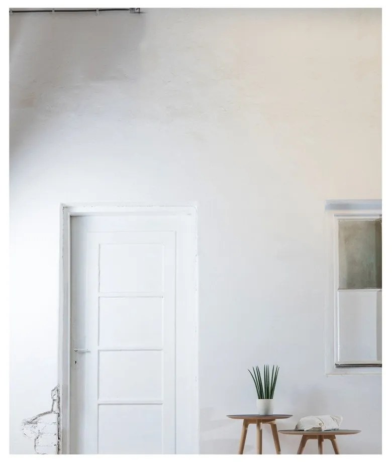 Странична маса от дъбово дърво с черен плот , ⌀ 55 cm Arp - Gazzda