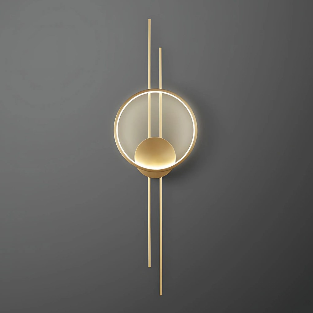 СТЕННА ЛАМПА LED APP1781-W BRUSH GOLD