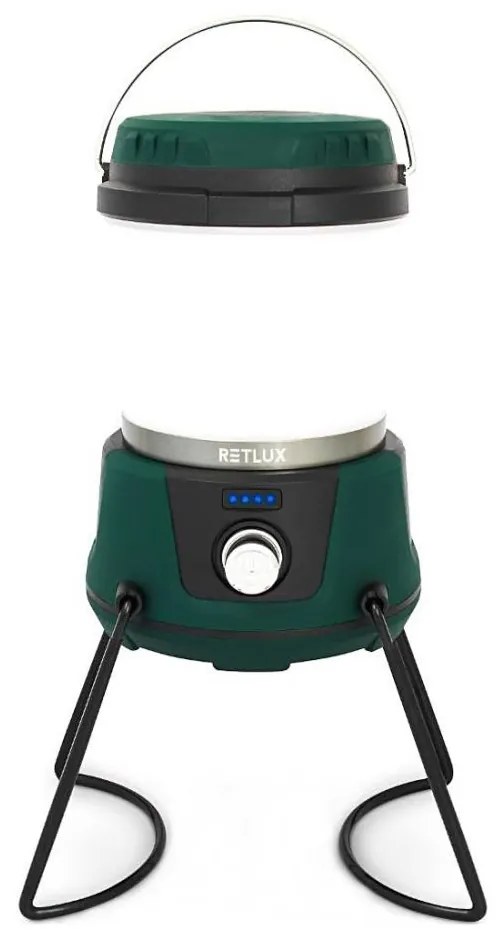 Retlux - преносима LED лампа с димер и powerbank 3W/4400mAh IPX2