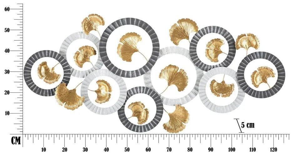 Метална декорация за стена 126x58 cm Arty - Mauro Ferretti