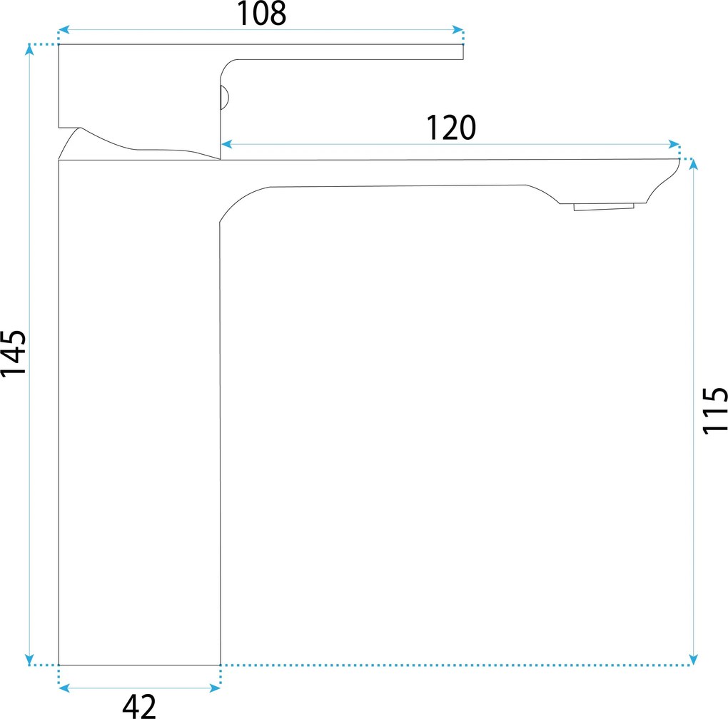 Смесител за мивка Rea Drop Titan low