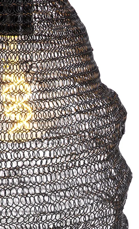 Ориенталски висящ аплик черен - Nidum Rombo