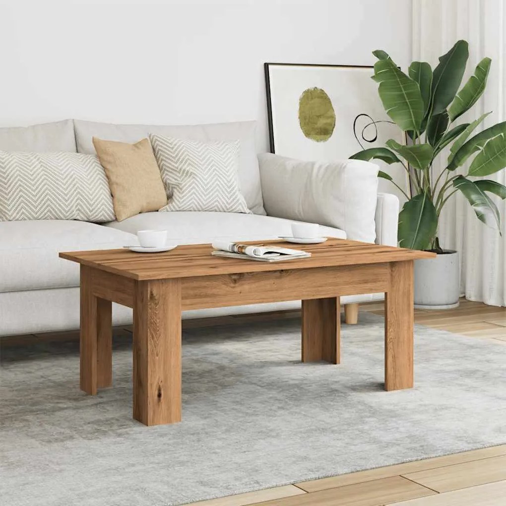 855959 vidaXL Комплект кафе маси, дъб сонома, 100x60x42 см, инженерно дърво