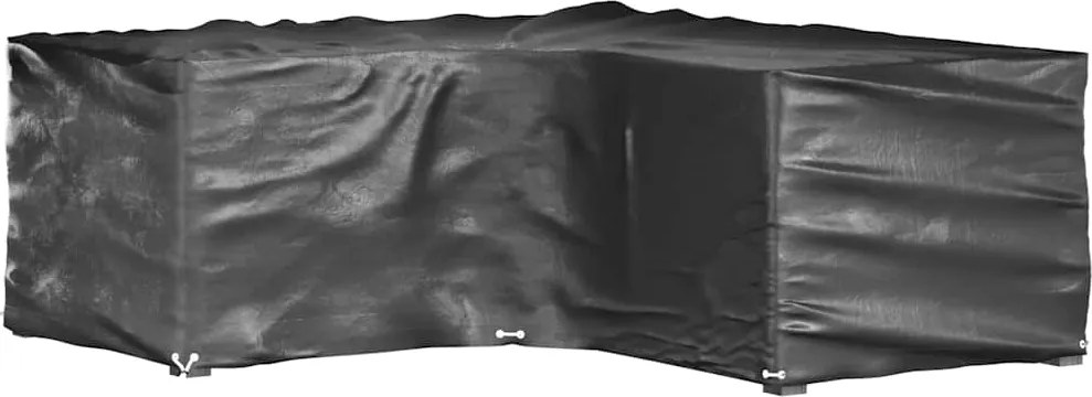 3155370 vidaXL Покривала за ъглови градински мебели 2 бр 16 капси 215x215x70см