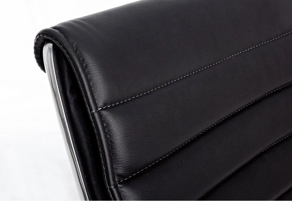 Черен офис стол от имитация на кожа Perth – Yes Everyday