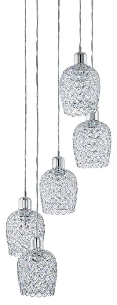 Eglo 94898 - Пендел BONARES 1 5xE27/60W/230V