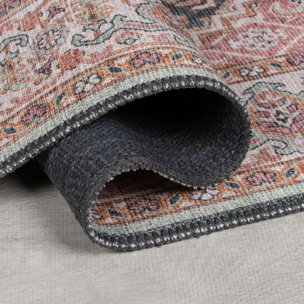 Розов килим подходящ за пране 190x290 cm Briony Traditional – Flair Rugs