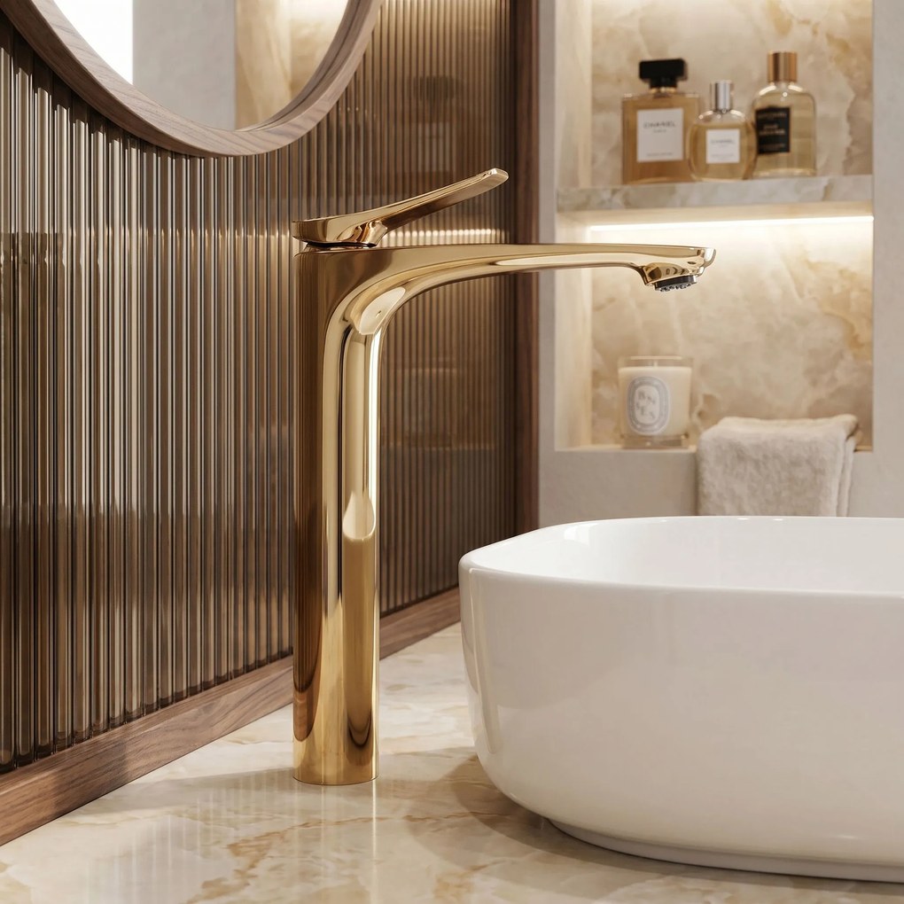 Смесител за мивка PREMIUM Rea Vision Gold High