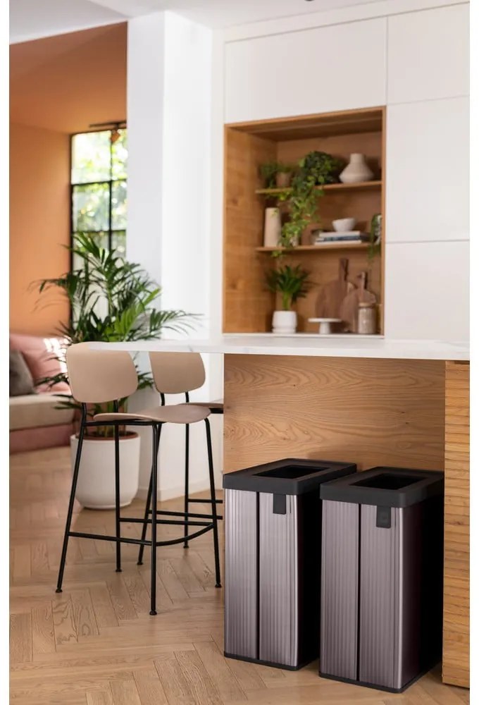 Розово кошче за боклук за рециклиране от рециклирана пластмаса 54 l Verto Recycle – Curver