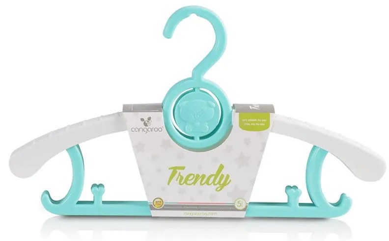 Cangaroo  -  Телескопични закачалки за дрехи Trendy мента
