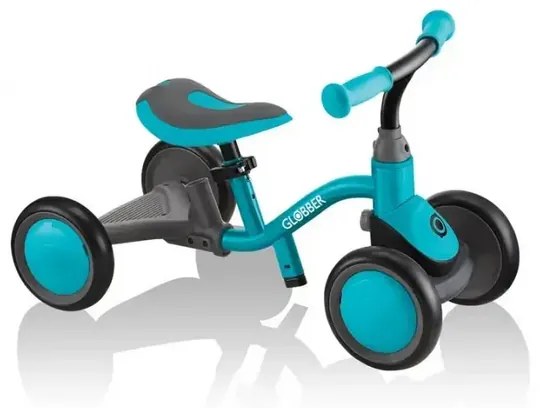 Колело за баланс Globber Learning bike 3 в 1 Deluxe – синьо-зелено