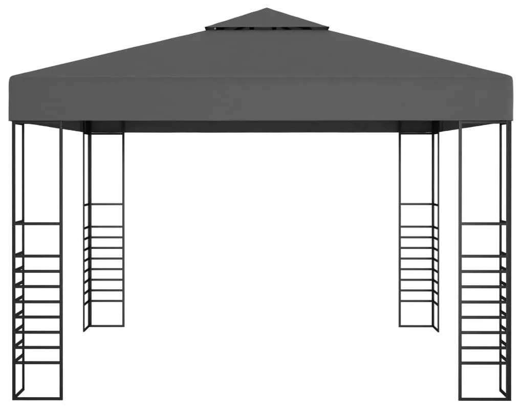 Градинска шатра, 3x3 м, антрацит