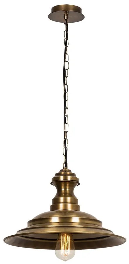 Висящо осветително тяло в бронзов цвят с метален абажур ø 39 cm Obyla – Opviq lights