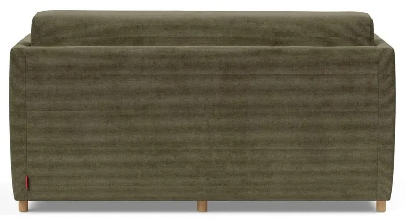 Тъмнозелен велурен разтегателен диван Olan - Innovation