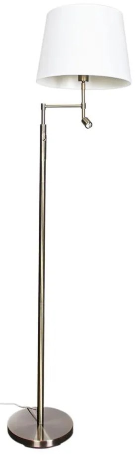 ByRydens 1988780-5504-LED стояща лампа ORLANDO 1xE27/5W/230V+LED/3W бяло/бронз