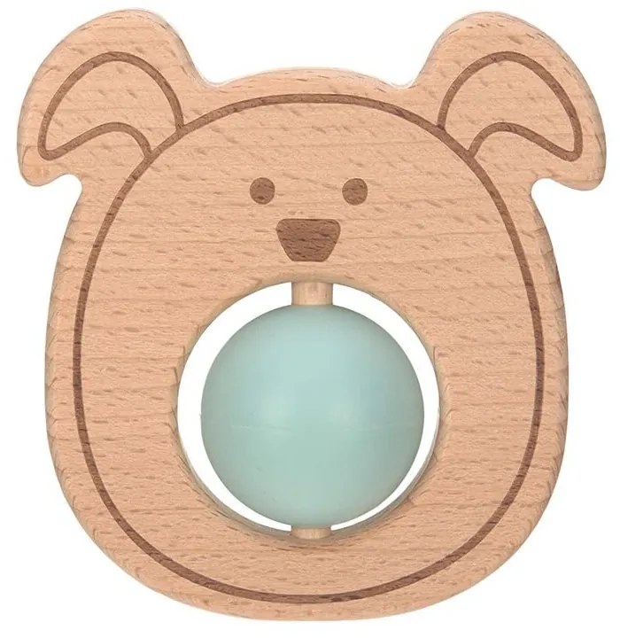 Дървена гризалка синя Lassig Little Chums Mouse