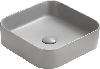 Mexen Vena мивка за плот 37 x 37 cm, светло сиво мат - 22193761