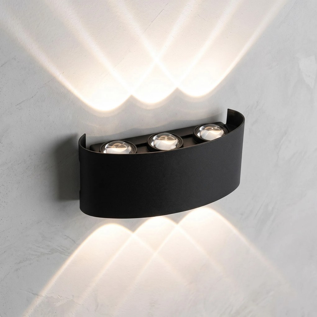 Фасадна лампа Аплик LED JNH040-6G Black