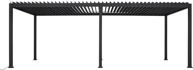 Електрическа беседка Hesperide Evora, Алуминий, Графит, 6x3.6 m