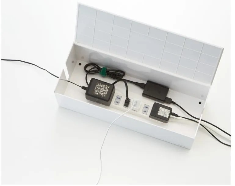 Бяла кутия за зарядно устройство Уеб кабелна кутия - YAMAZAKI