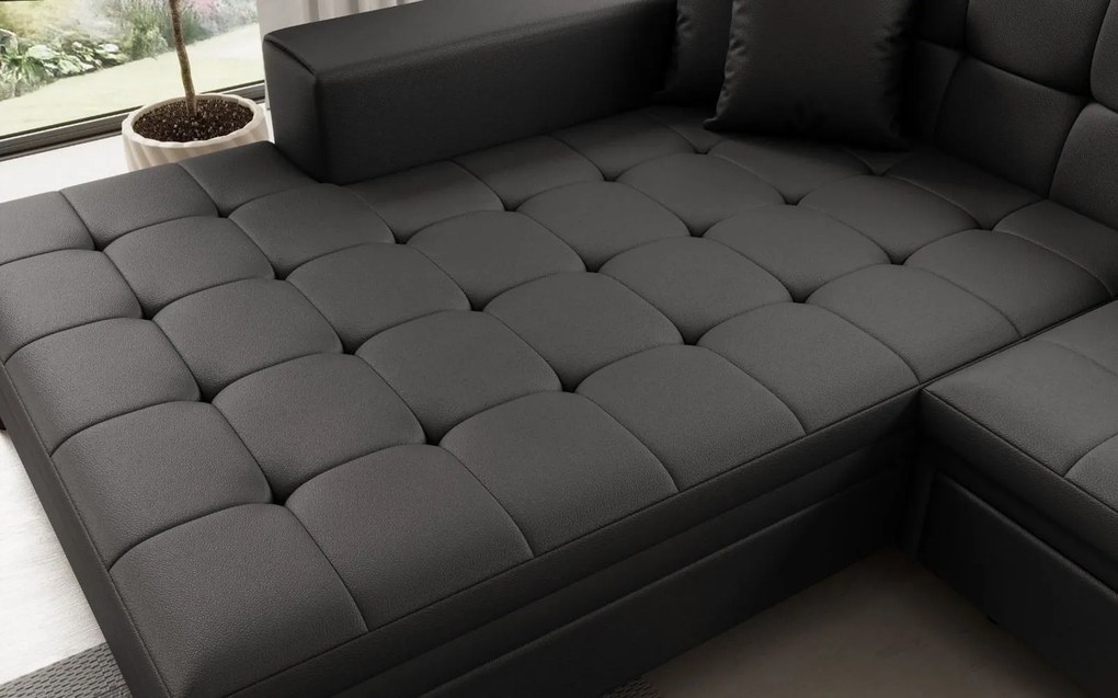 Ъглов диван Gessola-Left-Black