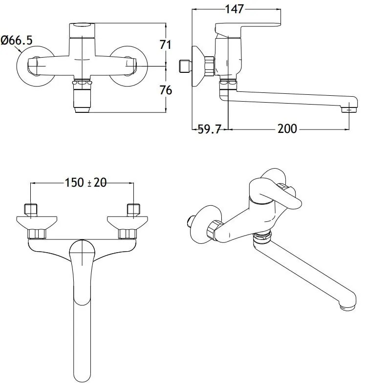 Кухненски кран Eurorama Viva 143400