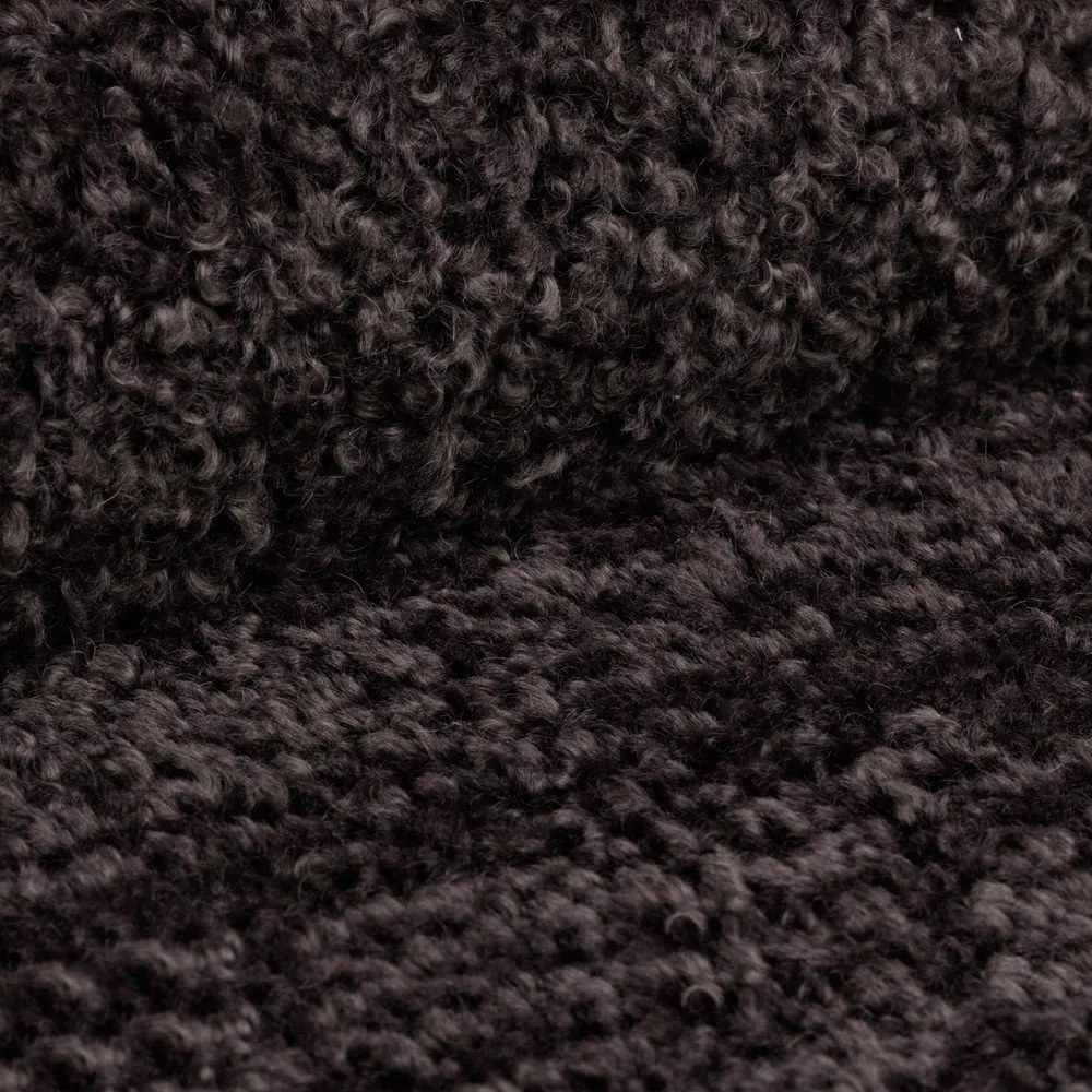 Антрацитен модулен ъглов диван от букле (ляв ъгъл) Bellis – Micadoni Home