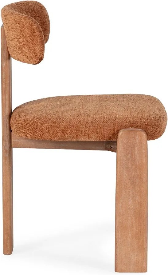 Тапицирани трапезни столове в комплект 2 бр. в тухлен цвят Nadia – MOME