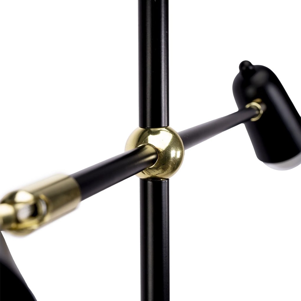 Лампа APP1708-4CP BLACK + GOLD