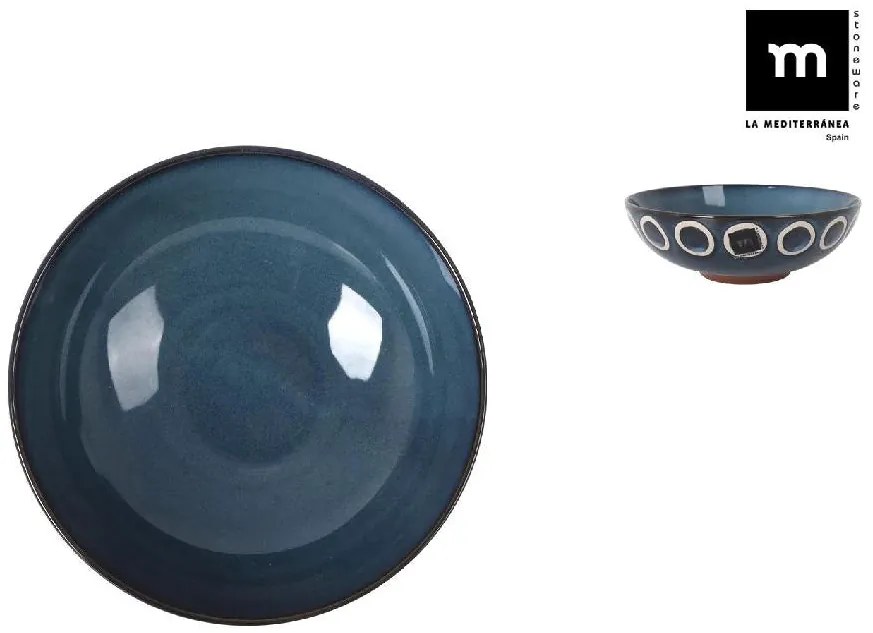 Дълбока чиния LA MEDITERRANEA Almudena Blue, 20 cm, порцелан