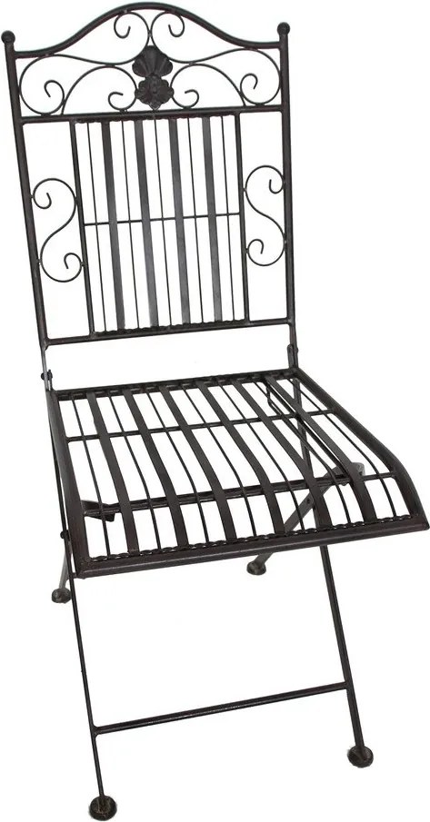 Тъмнокафяв метален градински комплект за хранене за 2 – Garden Pleasure