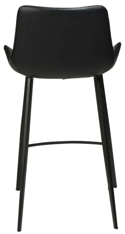 Бар стол от черна изкуствена кожа Hype - DAN-FORM Denmark